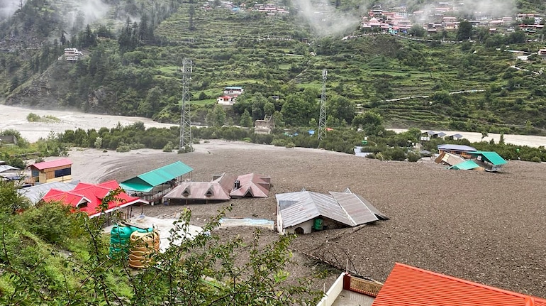 The mud slurry after the Uttarkashi flood